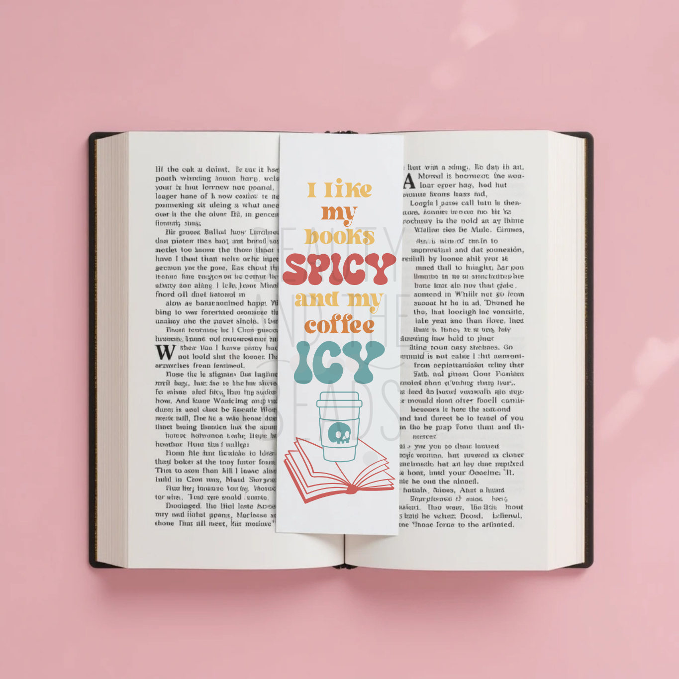 Books Spicy Coffee Icy- Bookmark