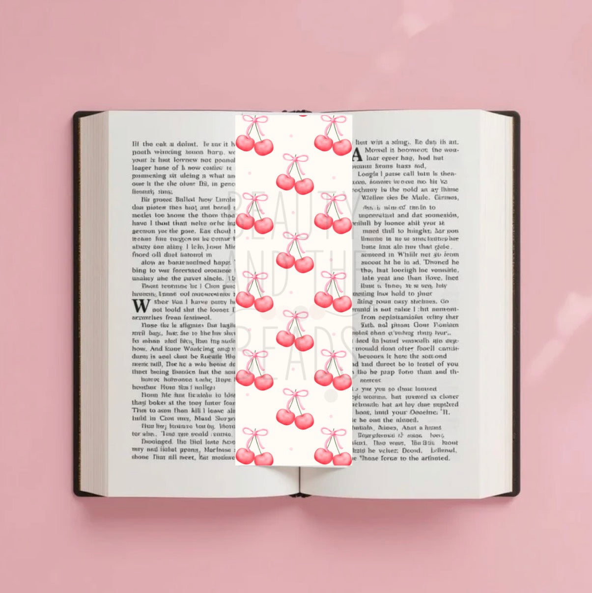 Bow Top Cherries - Bookmark