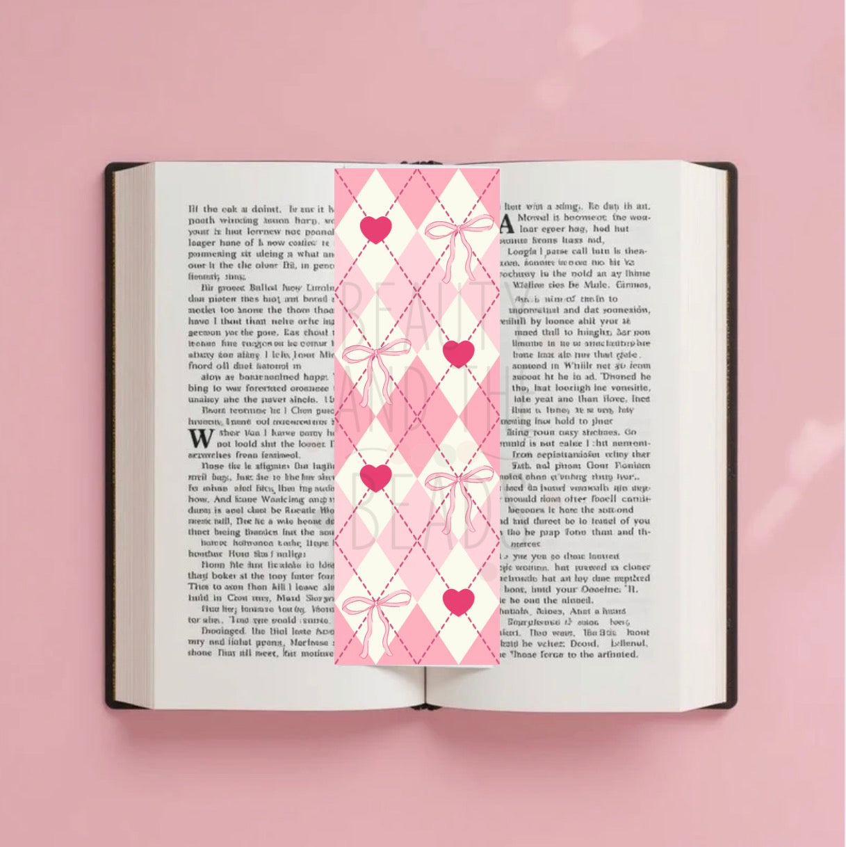 Diamond Lattice Bows - Bookmark