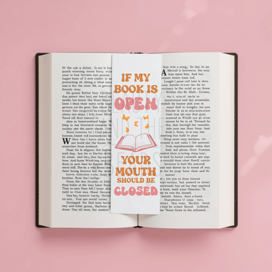 Book Open Mouth Closed - Bookmark