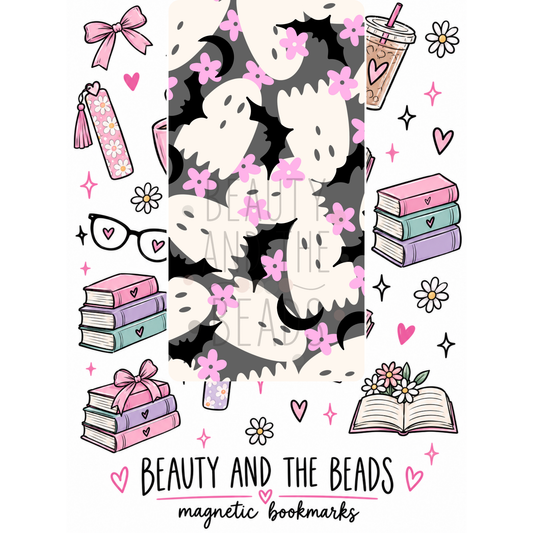 Floral Ghosties - Magnetic Bookmark