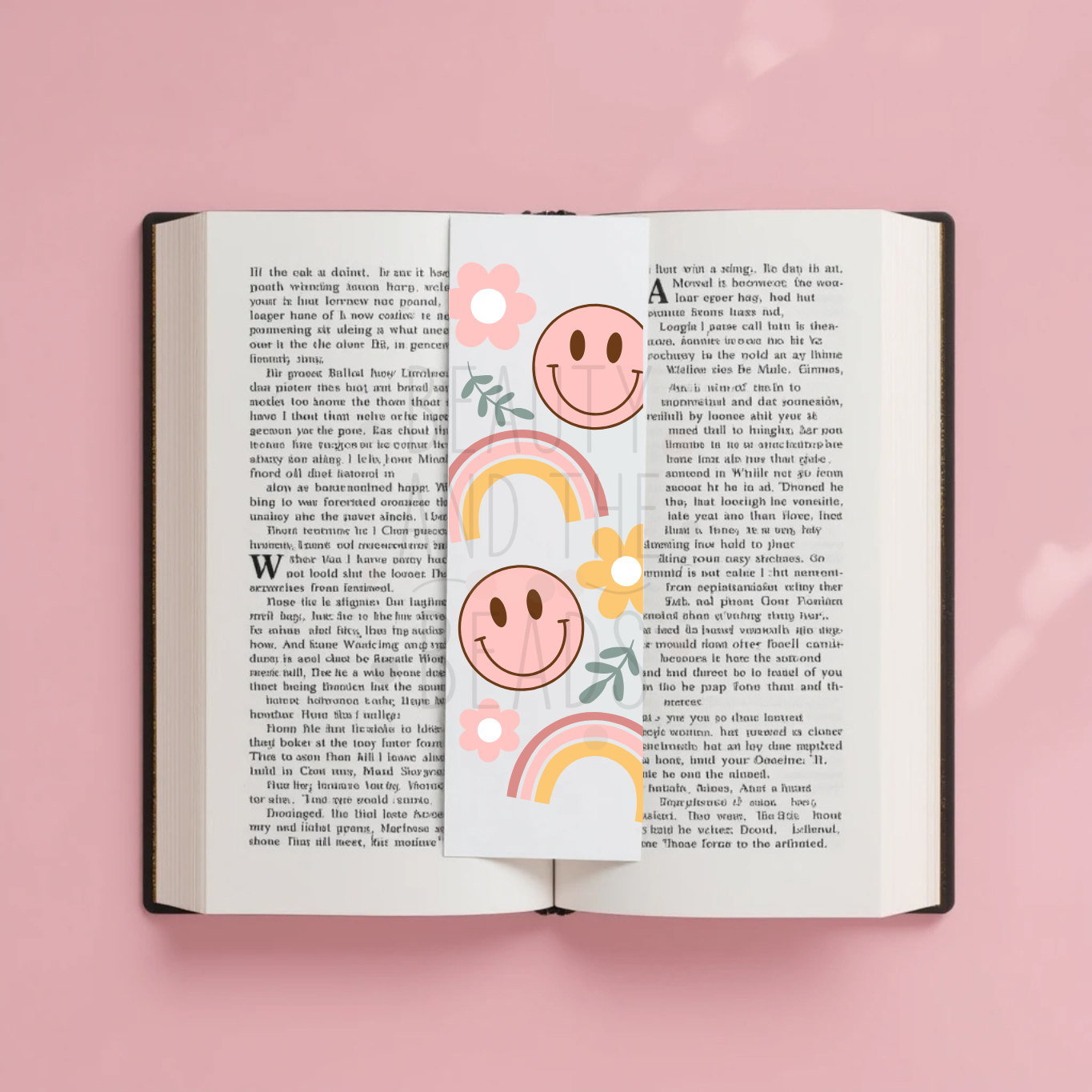 Smiley Floral - Bookmark