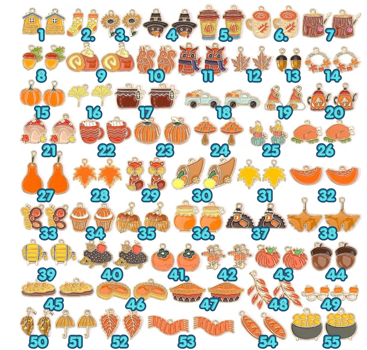 Fall/Halloween  - Dust Plugs/Charms