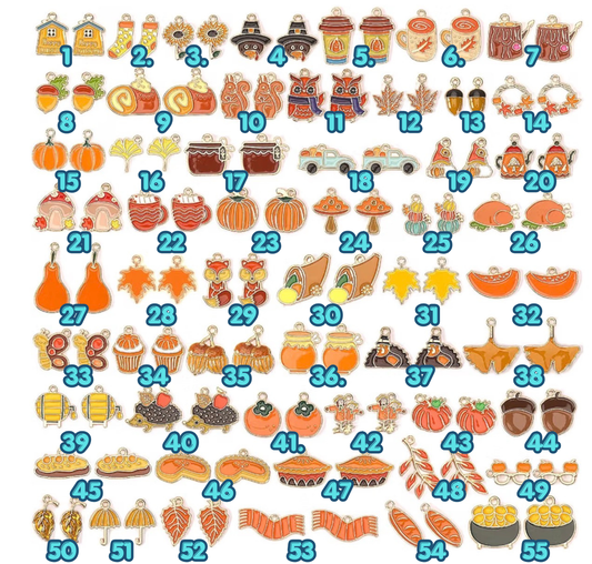 Fall/Halloween  - Dust Plugs/Charms
