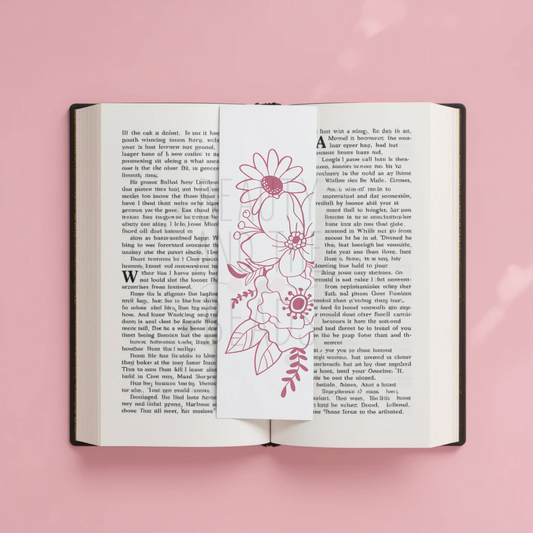 BoHo Flowers - Bookmark