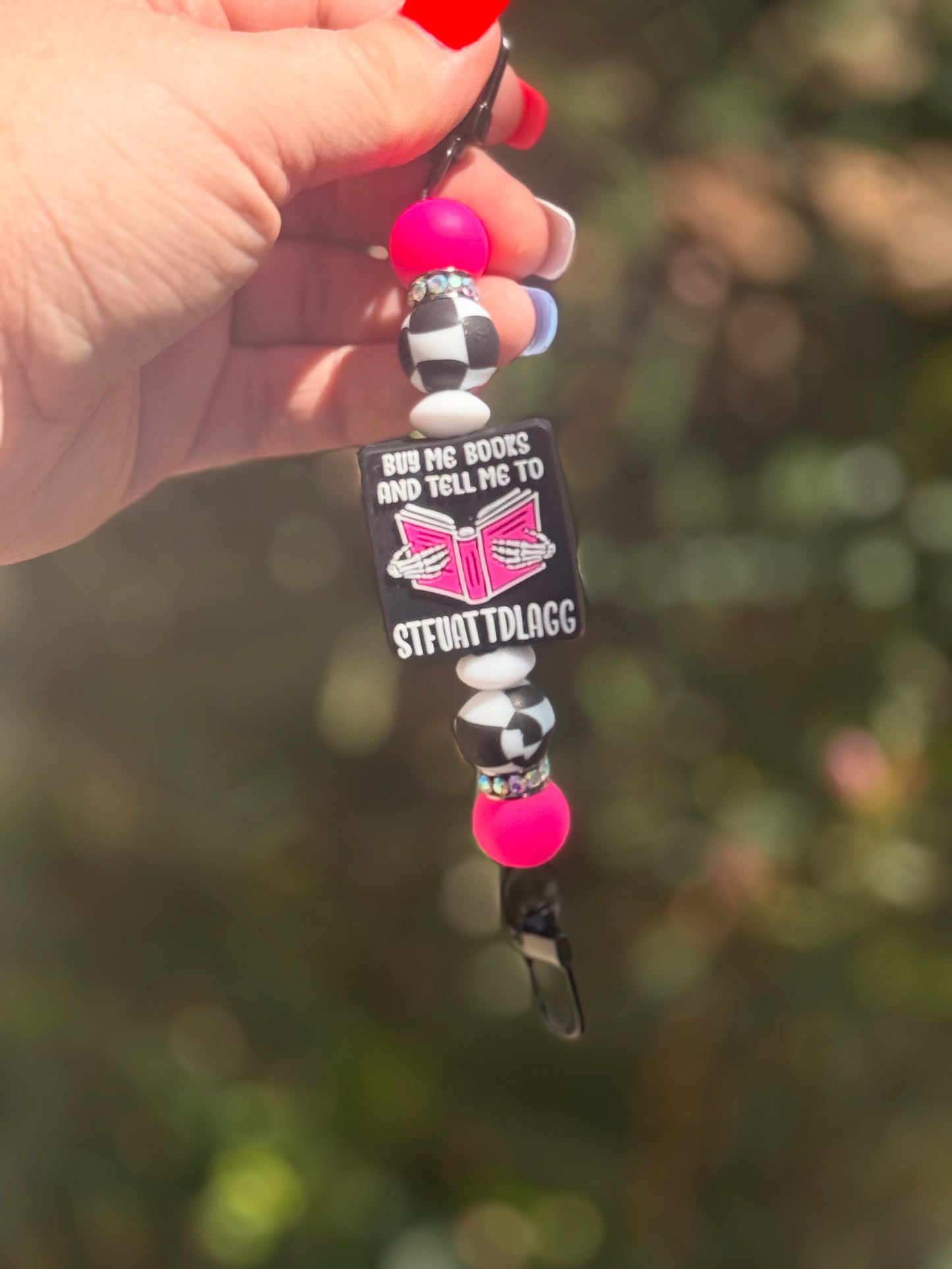 Buy me books - pink - Kindle Strap