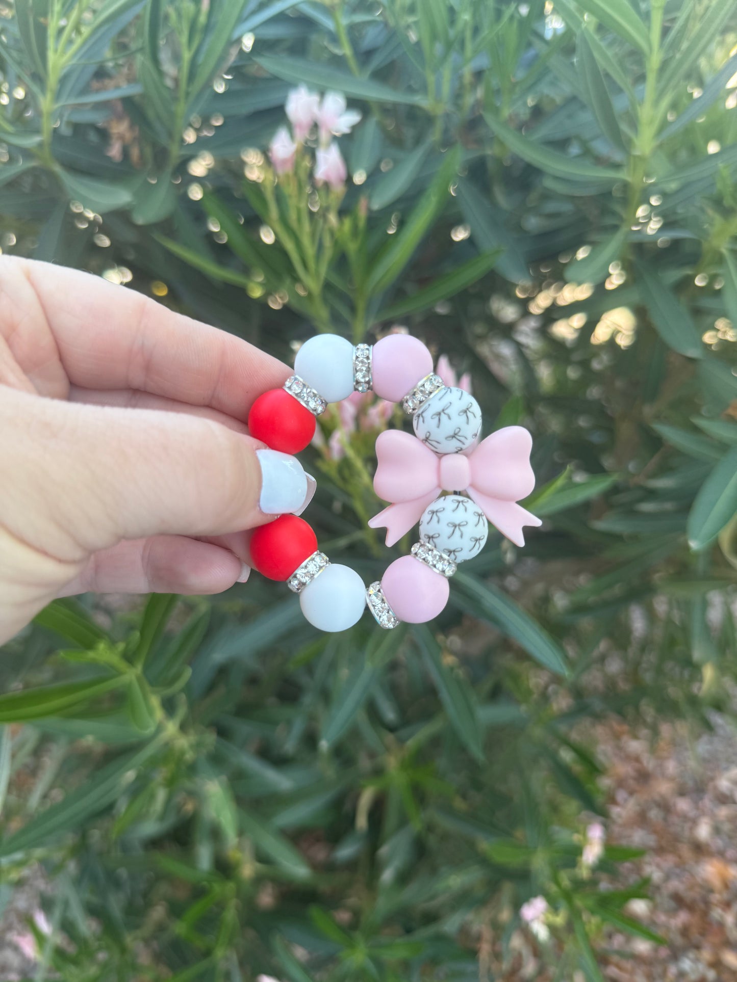 Pink Bow - Cup Charm