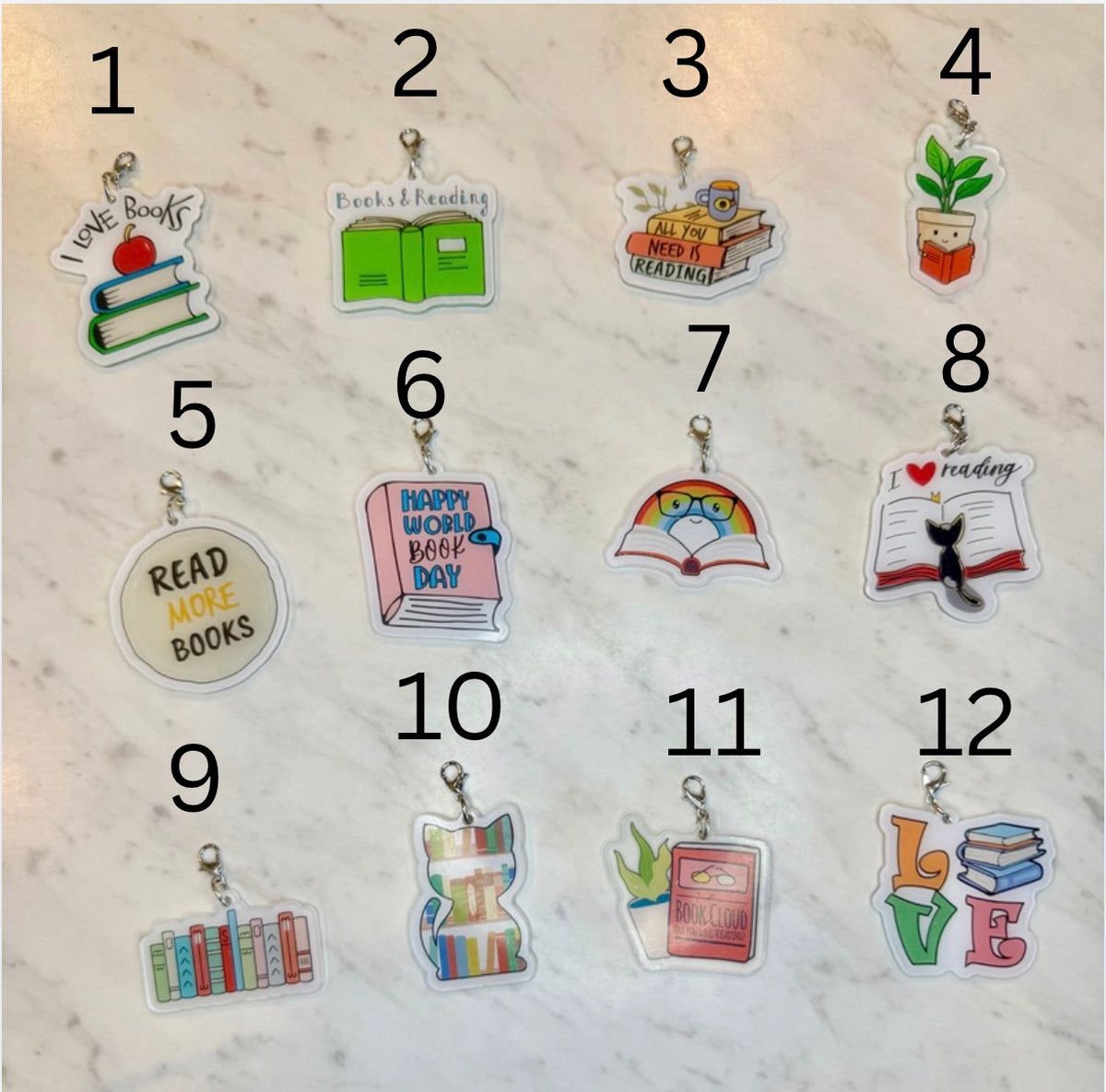 Chunky Bookish - Charms/Dust Plugs