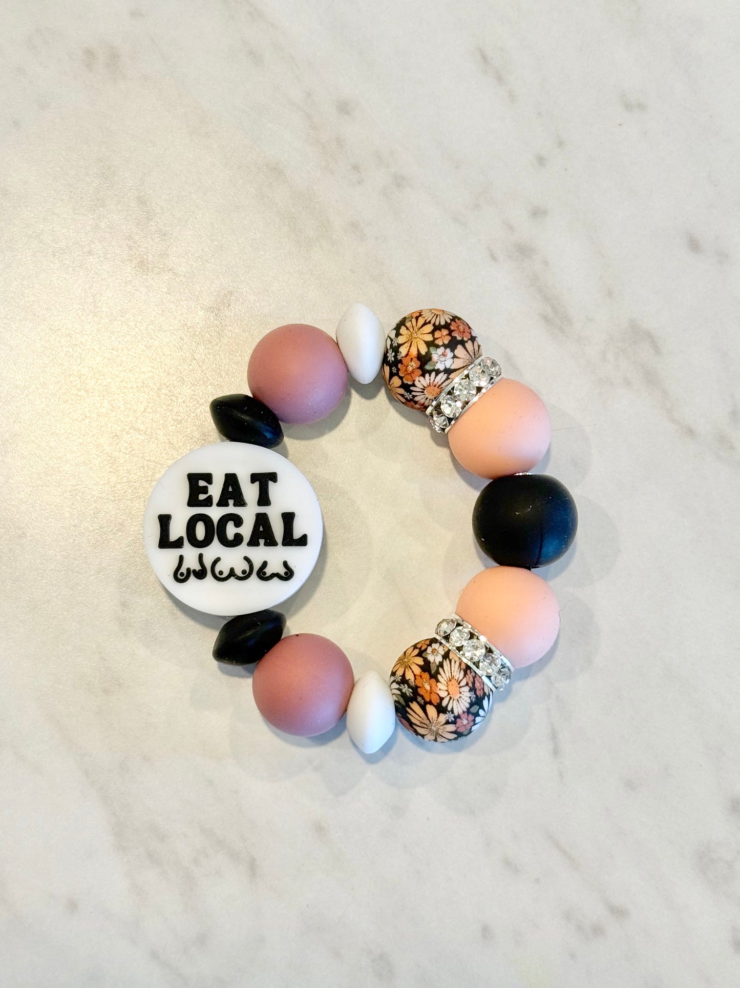 Eat Local - Cup Charm