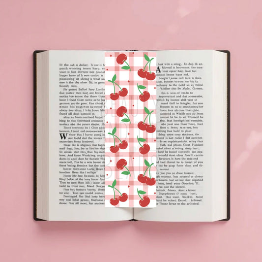 Gingham Cherry - Bookmark