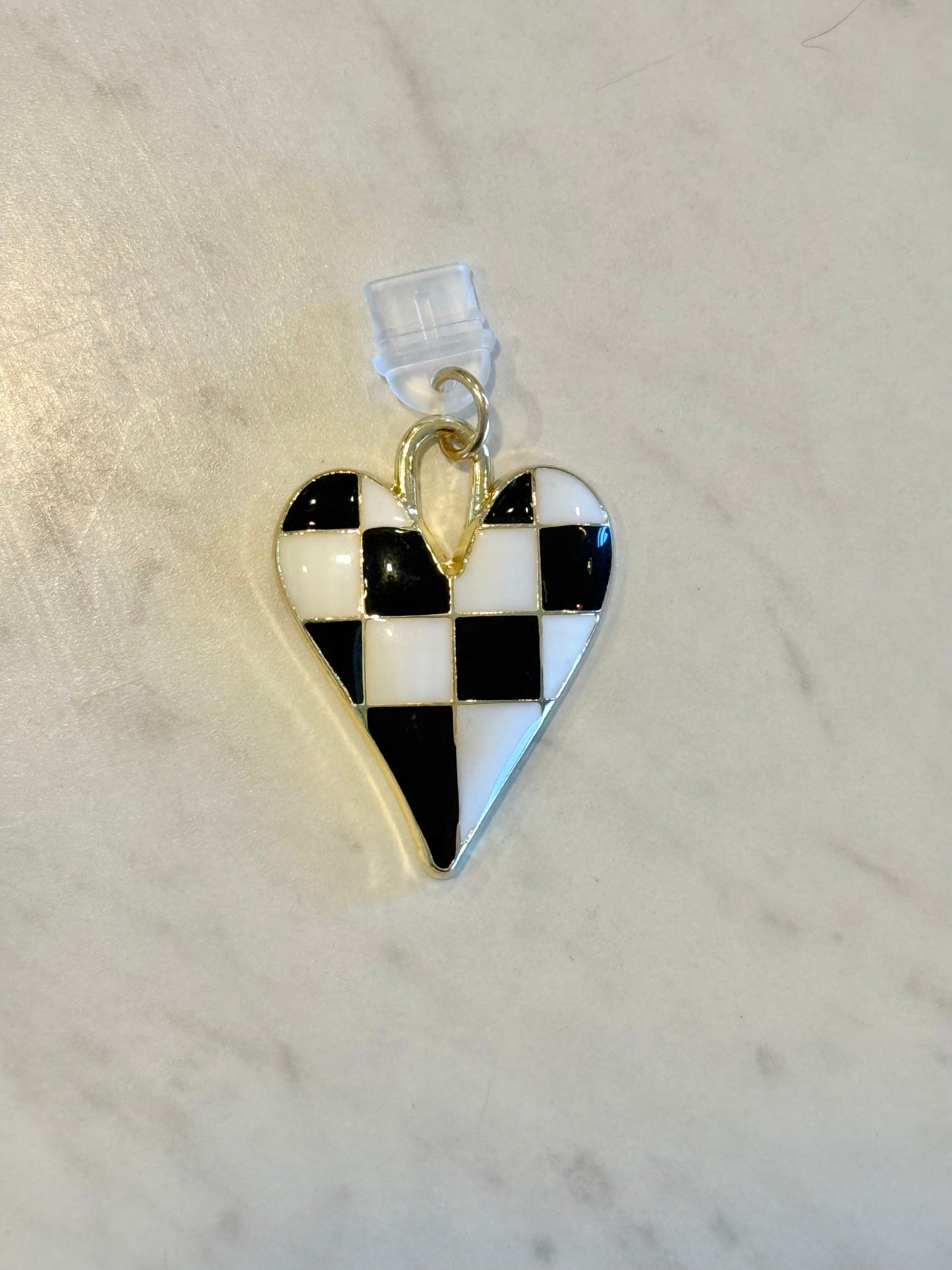 Giant Checkered Heart - Dust Plug