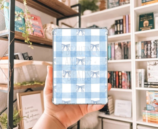 Blue Gingham Bows - Insert