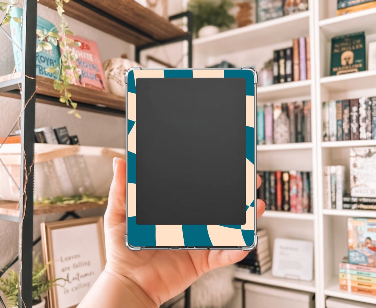 Wavy Checkerboard - Kindle Skin