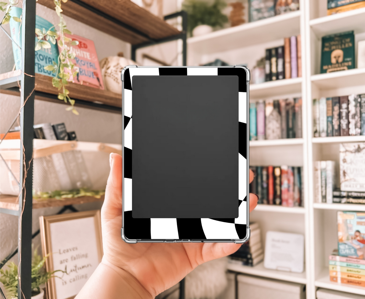 Wavy Checkerboard - Kindle Skin